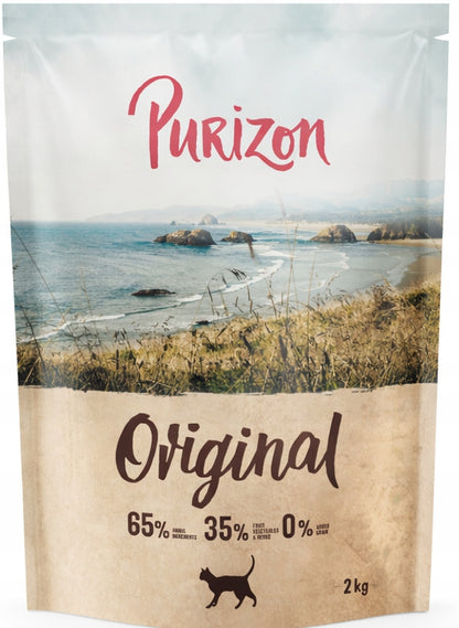 Purizon Original sucha karma dla kotów dorosłych 2 kg bezzbożowa – jagnięcina z rybą
