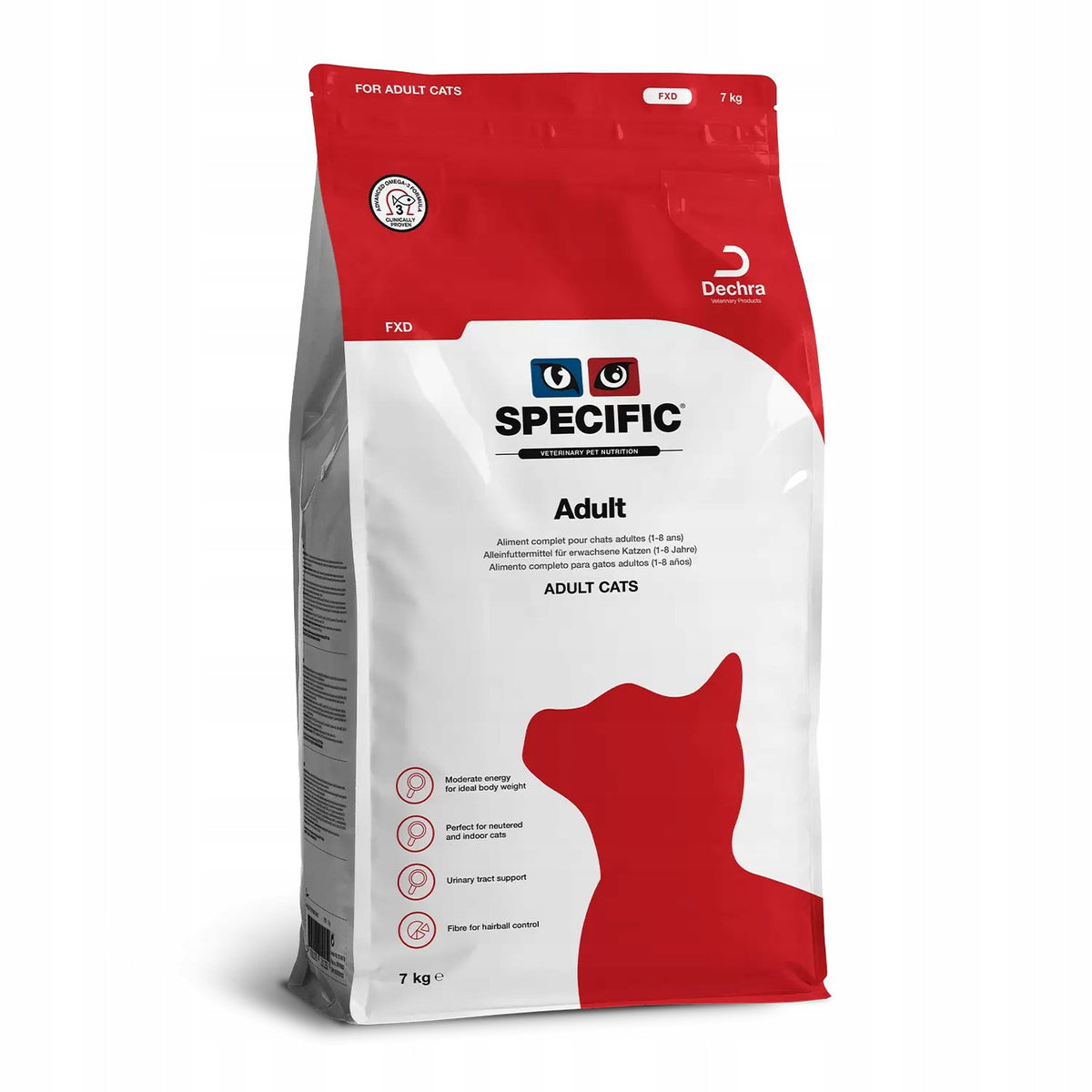 Specific FXD Adult sucha karma dla kotów dorosłych 7 kg – z rybą i omega-3