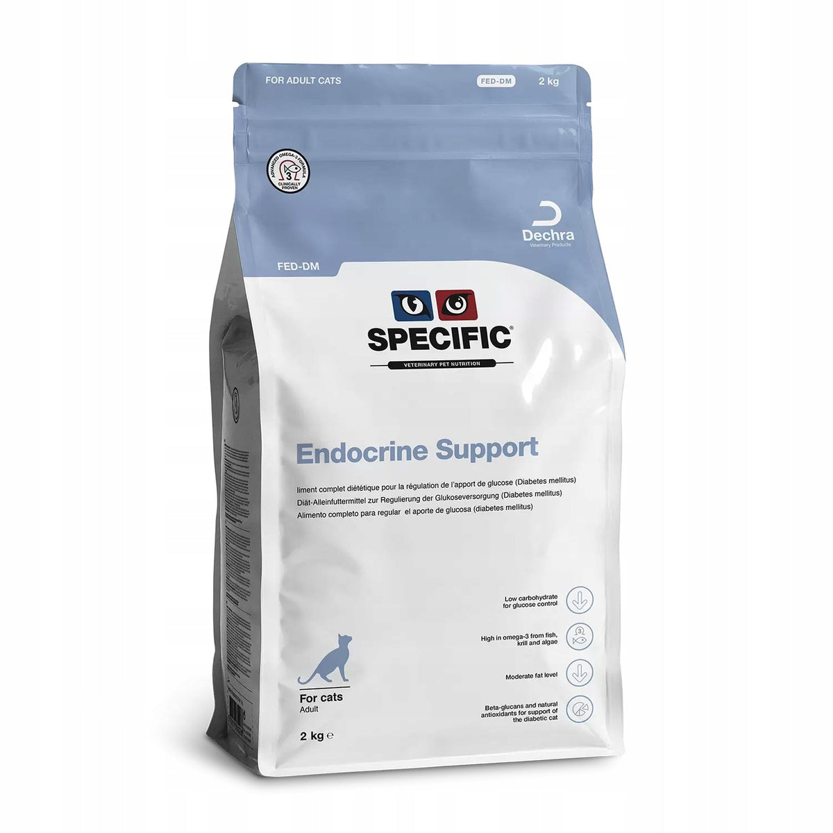 Specific Endocrine Support FED-DM sucha karma dla kotów z cukrzycą 2 kg – mix smaków