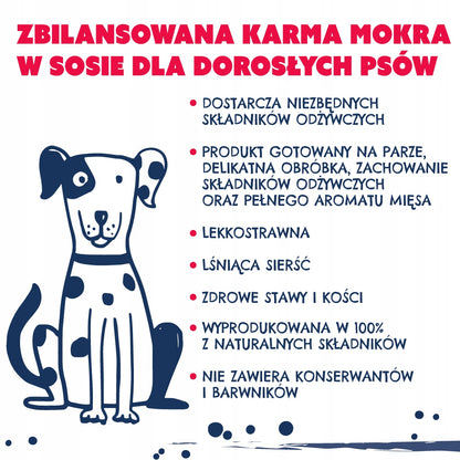 TEO mokra karma dla psa w puszkach 24 x 850 g – bezzbożowa, drób i wołowina