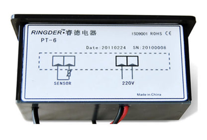 Ringder PT-6 termometr cyfrowy do akwarium z sondą 2 m, wyświetlacz LED 12V – czerwony