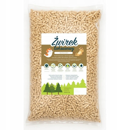 TI-VO Żwirek drewniany pellet 20 l dla królika, gryzoni i kota – ekologiczny, 12 kg