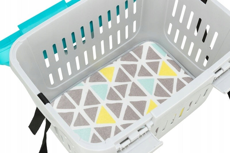 Trixie Transporter dla kota i psa do 5 kg Midi-Capri otwierany od góry – szaro-turkusowy