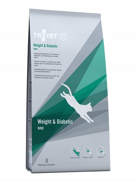 Trovet WRD Weight & Diabetic sucha karma dla kota z nadwagą i cukrzycą 2 x 3 kg – kurczak