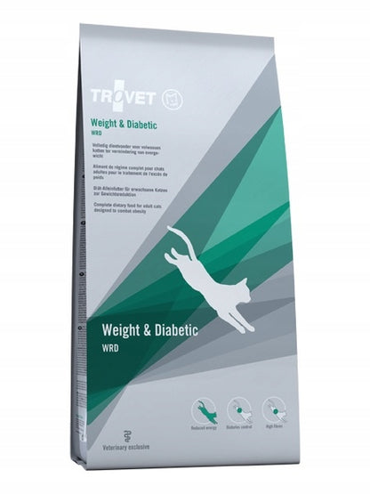 Trovet WRD Weight & Diabetic sucha karma dla kota z nadwagą i cukrzycą 2 x 3 kg – kurczak