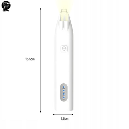Trymer do łap dla psa i kota 9 mm bezprzewodowy z LED, ładowanie USB-C – 90 min pracy