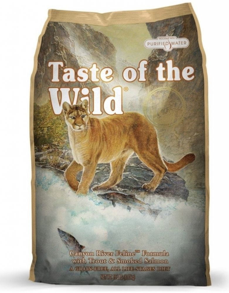 Taste of the Wild Canyon River sucha karma dla kota bezzbożowa 2 kg – łosoś i pstrąg