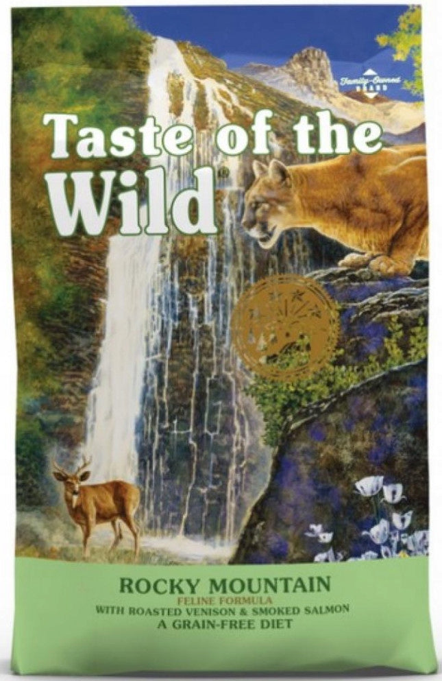 Taste of the Wild sucha karma dla kota 6,6 kg bezzbożowa z dziczyzną i łososiem – Rocky Mountain