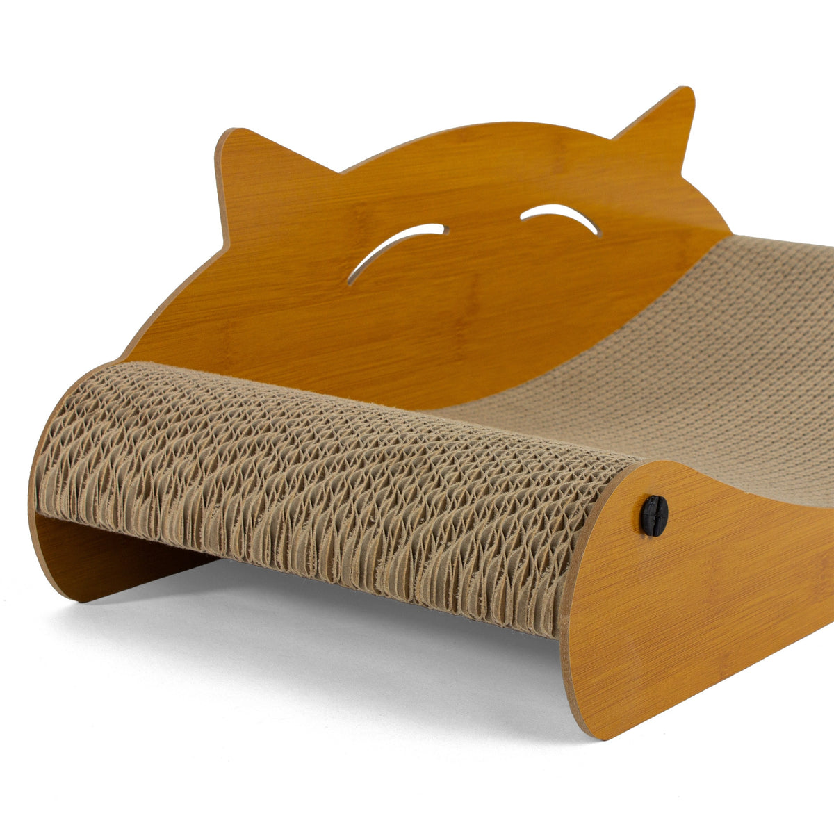 Royal Furry Drapak tekturowy dla kota w kształcie fali 60 cm – leżak, brązowy