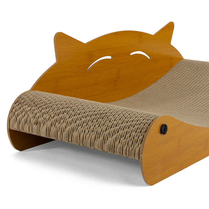 Royal Furry Drapak tekturowy dla kota w kształcie fali 60 cm – leżak, brązowy