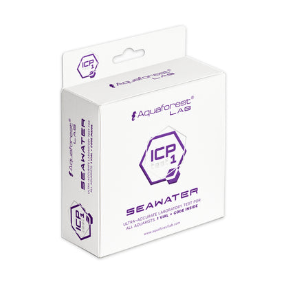 Aquaforest ICP 1 test laboratoryjny wody do akwarium – Ca, Fe, K, KH, Mg, zestaw z fiolką