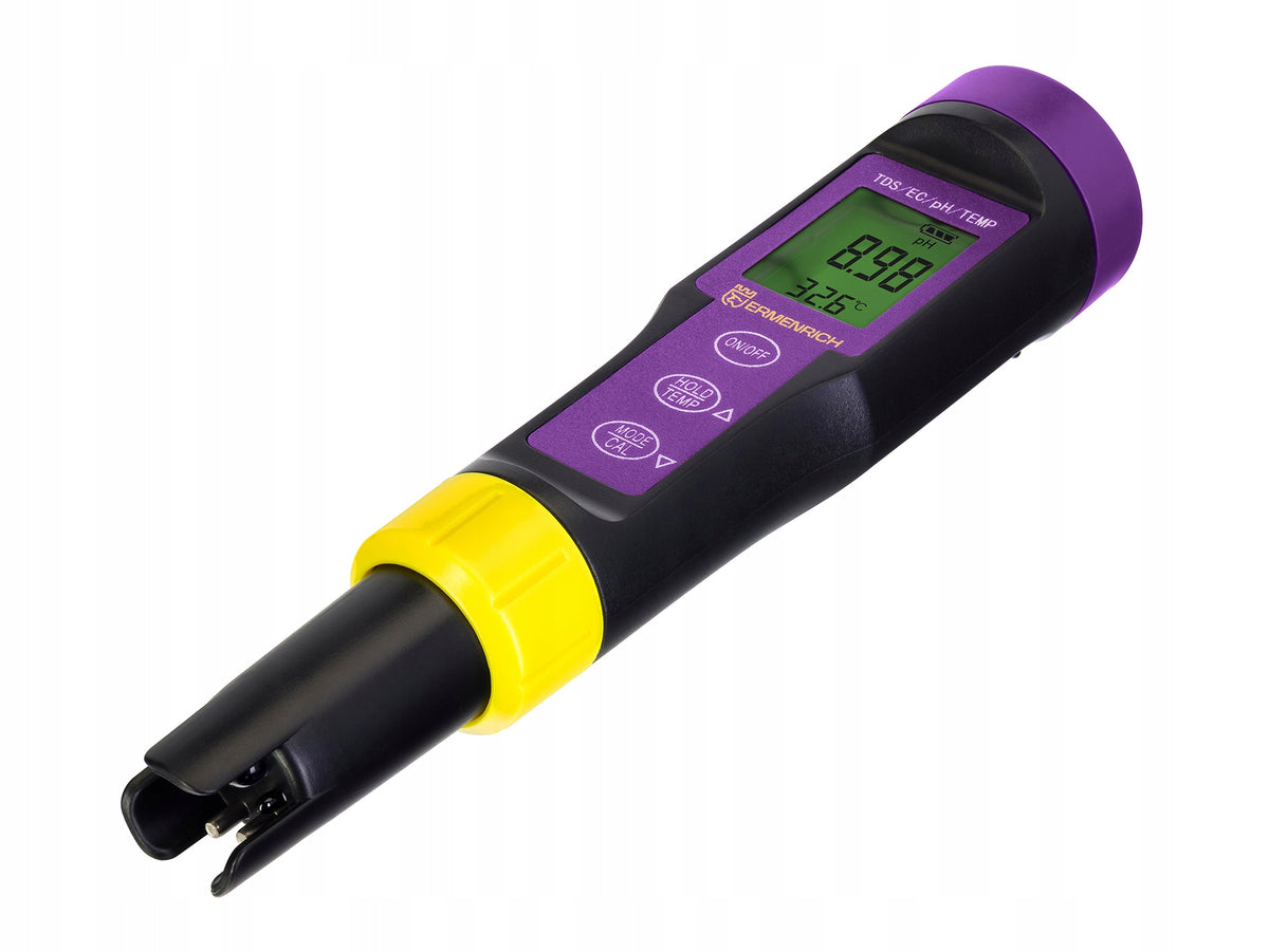 Tester jakości wody 4w1 QT20 – miernik pH, TDS, EC i temperatury z ekranem LCD, IP65