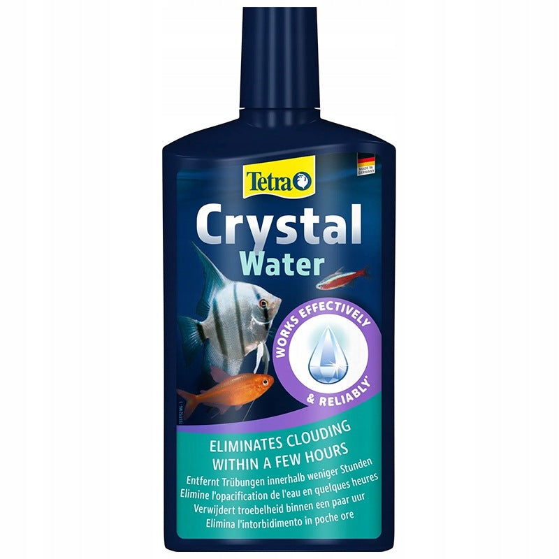 Tetra CrystalWater 500 ml – preparat do klarowania wody w akwarium, usuwa zmętnienie