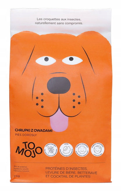 Tomojo sucha karma dla psa z owadami 2 kg – bezzbożowa, hipoalergiczna, dla dorosłych