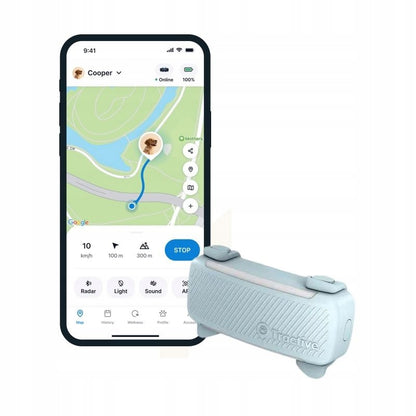 Tractive DOG 6 lokalizator GPS dla psa z LTE, wodoodporny IP68, 39 g – miętowy