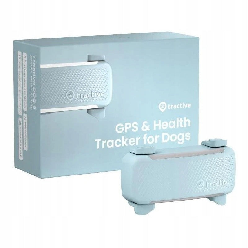 Tractive DOG 6 lokalizator GPS dla psa z LTE, wodoodporny IP68, 39 g – miętowy
