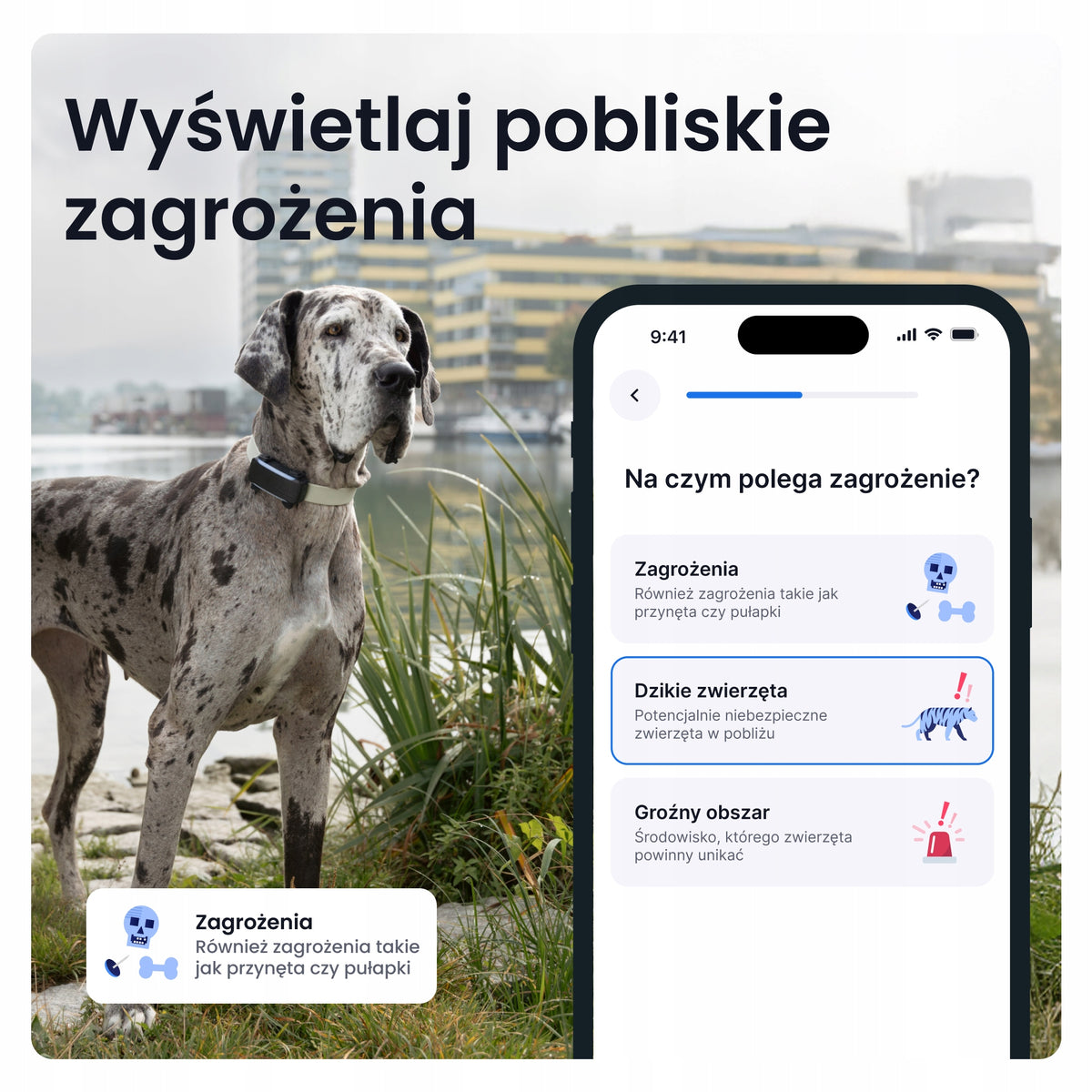 Tractive Lokalizator GPS dla psa DOG 6 XL z monitorowaniem zdrowia, powyżej 20 kg – czarny