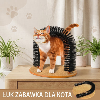 Zabawka masaż i drapak dla kota z drewna