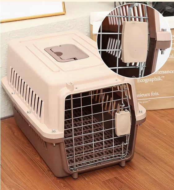 Anytech TOM transporter dla kota, psa i królika 48 x 32 x 30 cm, do 15 kg – brązowy