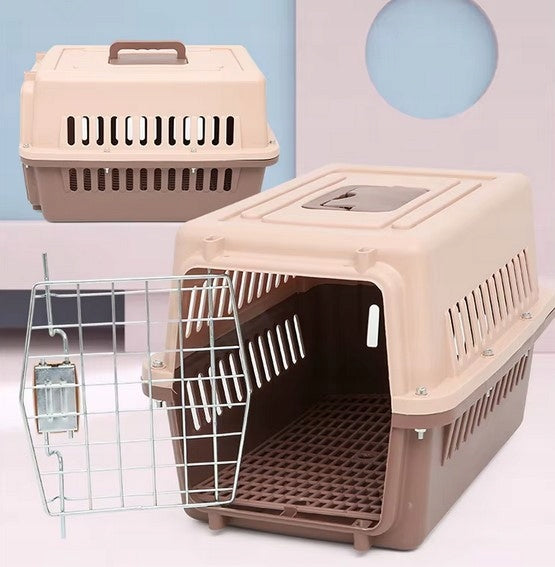 Anytech TOM transporter dla kota, psa i królika 48 x 32 x 30 cm, do 15 kg – brązowy