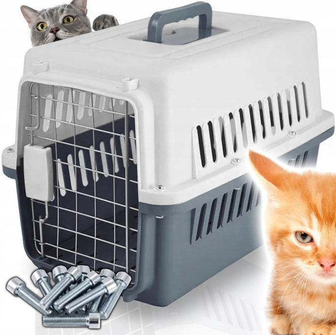 Anytech TOM transporter dla kota, psa i królika 48 x 32 x 30 cm, do 15 kg – brązowy