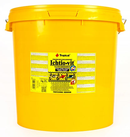 Tropical Ichtio-Vit pokarm dla ryb w płatkach 4000 g – podstawowy, dla ryb wszystkożernych
