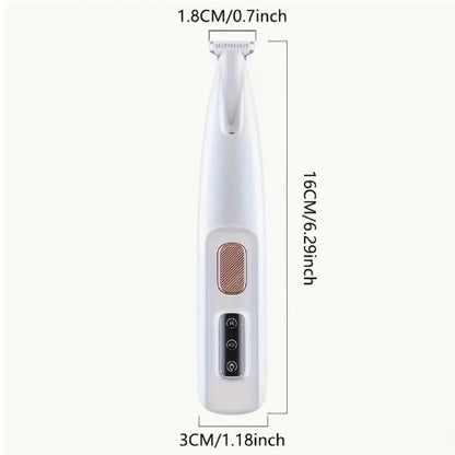 Trymer do łap psa bezprzewodowy z LED, wodoodporny IPX7, 5 W, 120 min pracy