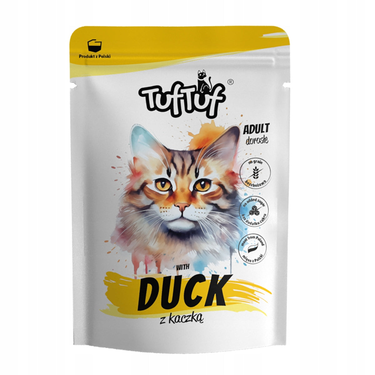 Tuf Tuf mokra karma dla kota bezzbożowa 40 x 100 g – mielonka w saszetkach, mix smaków