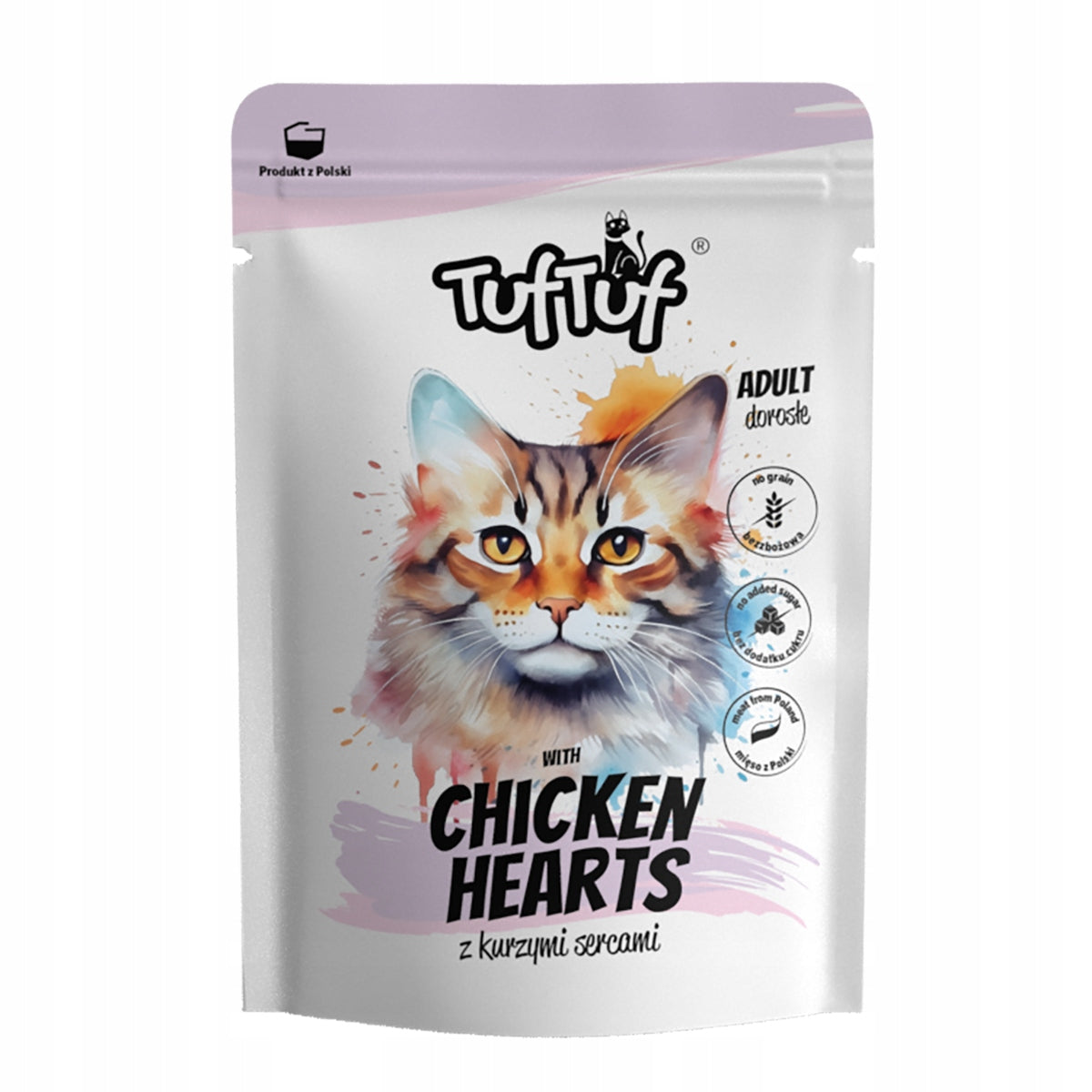 Tuf Tuf mokra karma dla kota bezzbożowa 40 x 100 g – mielonka w saszetkach, mix smaków
