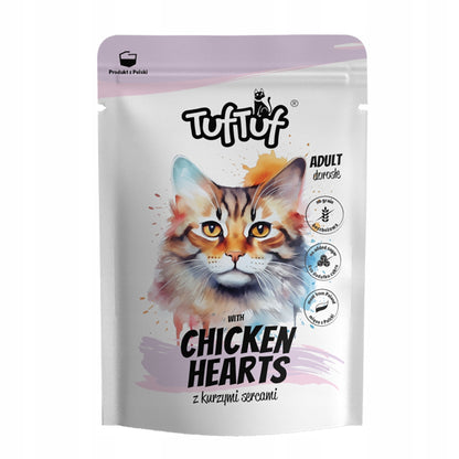 Tuf Tuf mokra karma dla kota bezzbożowa 40 x 100 g – mielonka w saszetkach, mix smaków