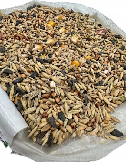 Karma dla ptaków 20 kg – mieszanka ziaren do karmnika, dla papug i drobiu, całoroczna