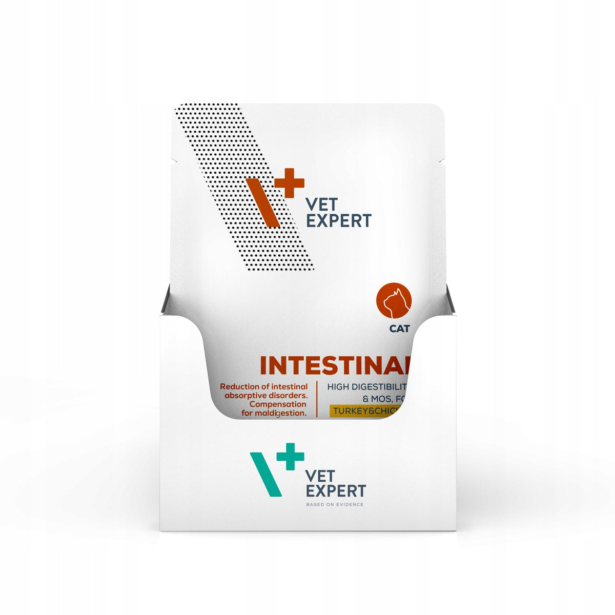 Vet Expert Intestinal Cat mokra karma weterynaryjna 12x100 g – indyk i kurczak