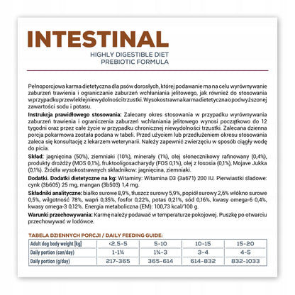 VetExpert Intestinal mokra karma weterynaryjna dla psa 200 g – lekkostrawna, bezzbożowa