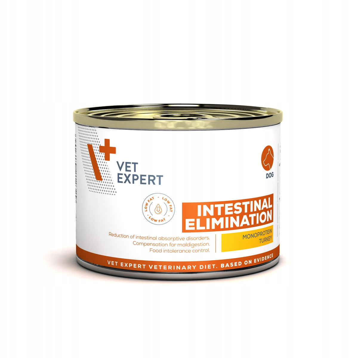 Vet Expert Intestinal Elimination Low Fat mokra karma dla psa 6x200 g – indyk, bezzbożowa