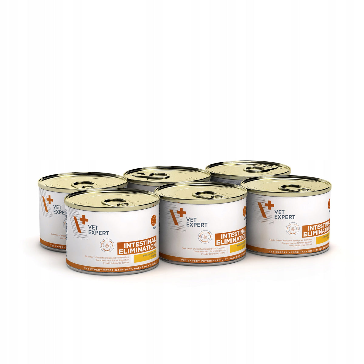 Vet Expert Intestinal Elimination Low Fat mokra karma dla psa 6x200 g – indyk, bezzbożowa