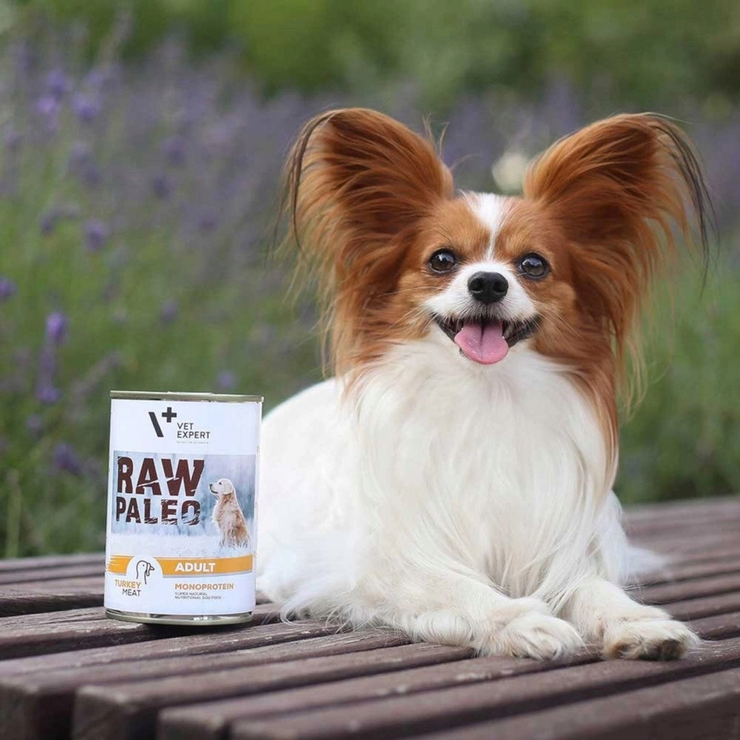 Vet Expert Raw Paleo Adult mokra karma dla psa monoproteinowa 12x400 g – indyk