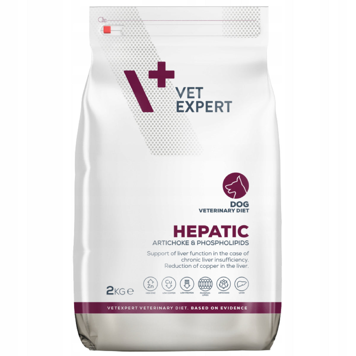 VetExpert Veterinary Diet Hepatic sucha karma dla psa na wątrobę 2 kg – drób