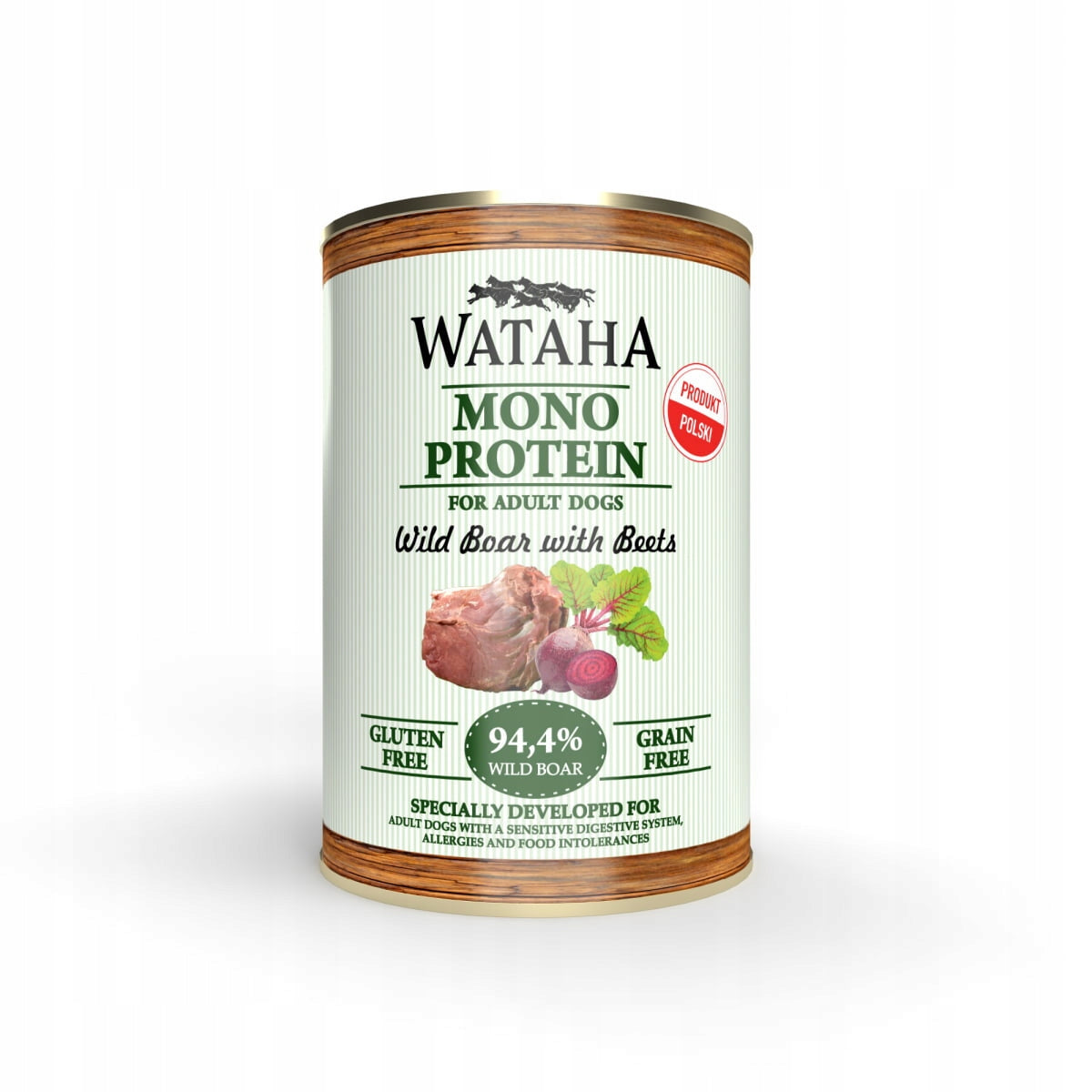 WATAHA Mono Protein Adult karma mokra dla psa 12 x 400 g, monobiałkowa, bez zbóż – mix smaków