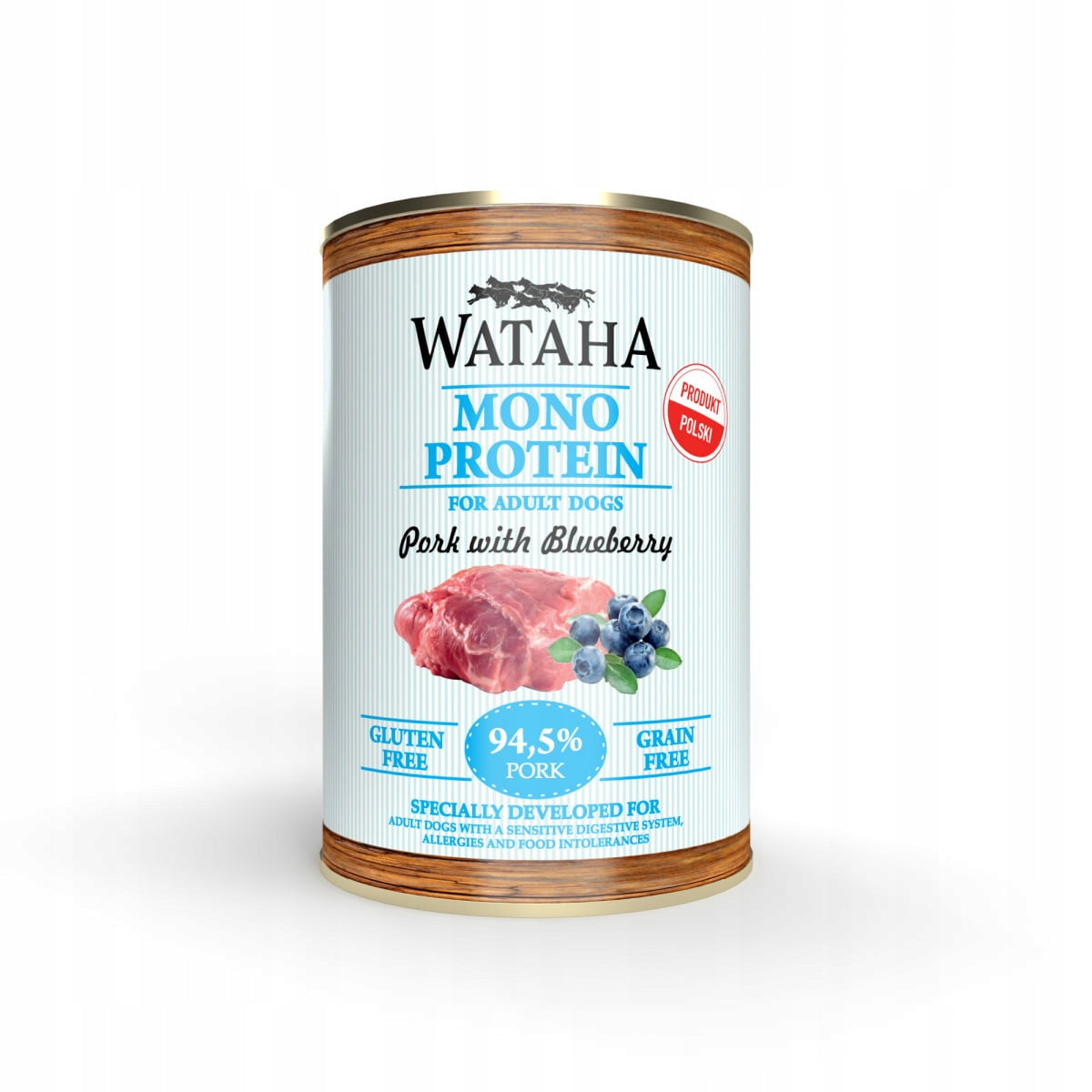 WATAHA Mono Protein Adult karma mokra dla psa 12 x 400 g, monobiałkowa, bez zbóż – mix smaków