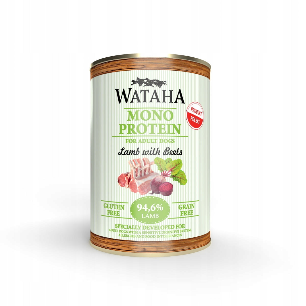 WATAHA Mono Protein Adult karma mokra dla psa 12 x 400 g, monobiałkowa, bez zbóż – mix smaków