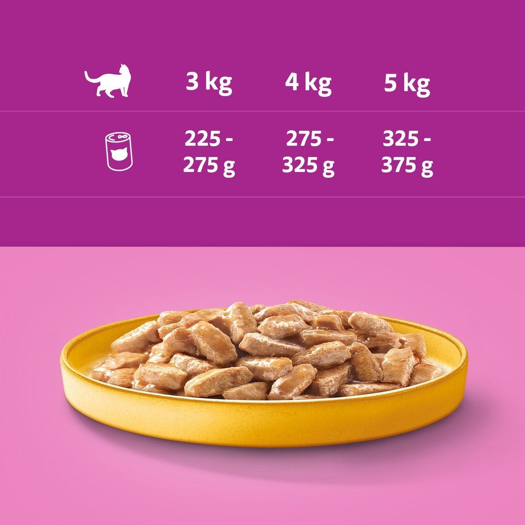 Whiskas mokra karma dla kota dorosłego z kurczakiem w sosie, puszka 10x400 g