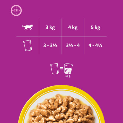 Whiskas Adult mokra karma dla kota w sosie 24 x 85 g – drobiowa uczta, saszetki
