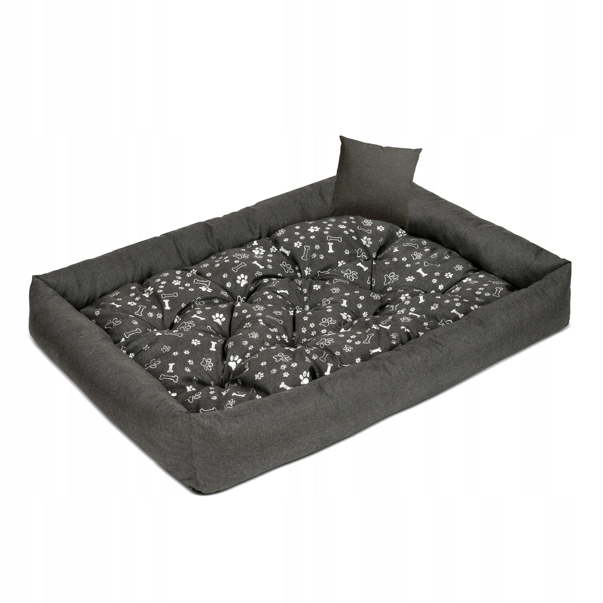 Wodoodporne legowisko dla psa 110x80 cm z wyciąganą poduszką – XXL, wielokolorowe