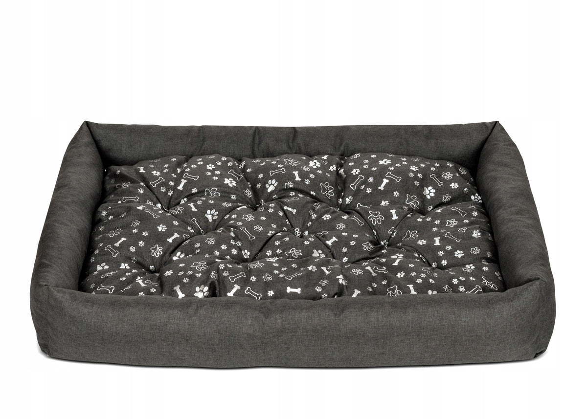 Wodoodporne legowisko dla psa 110x80 cm z wyciąganą poduszką – XXL, wielokolorowe