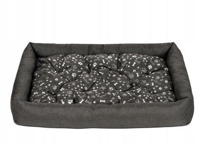Wodoodporne legowisko dla psa 110x80 cm z wyciąganą poduszką – XXL, wielokolorowe
