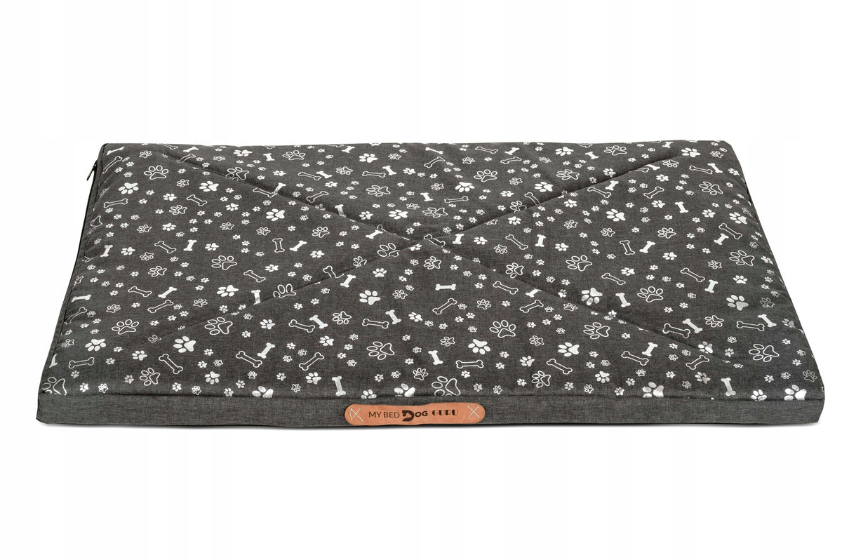Wodoodporny materac dla psa 120 x 70 cm z pianką i zdejmowanym pokrowcem – XXL, wielokolorowy