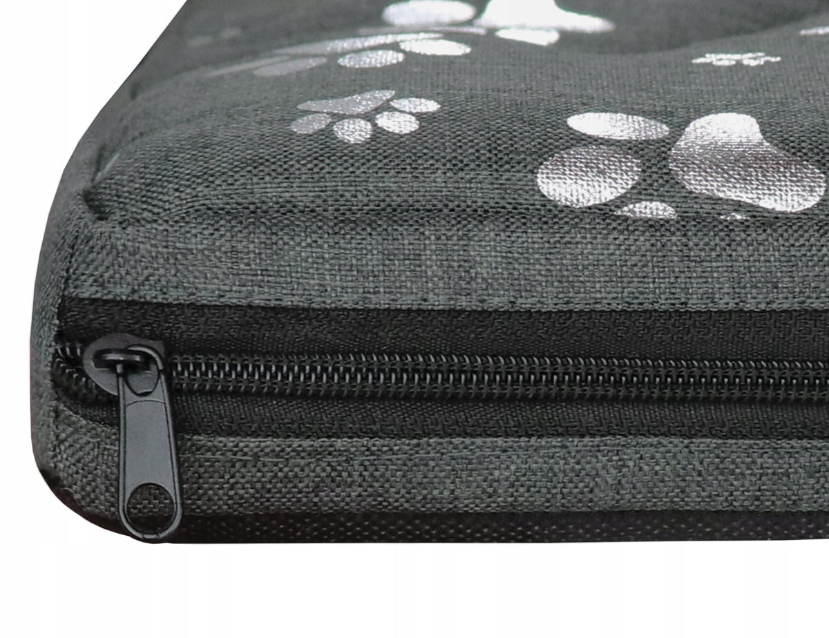 Wodoodporny materac dla psa 120 x 70 cm z pianką i zdejmowanym pokrowcem – XXL, wielokolorowy