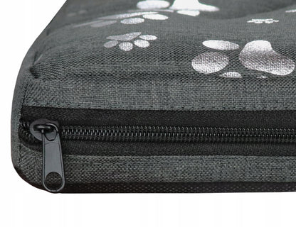 Wodoodporny materac dla psa 120 x 70 cm z pianką i zdejmowanym pokrowcem – XXL, wielokolorowy