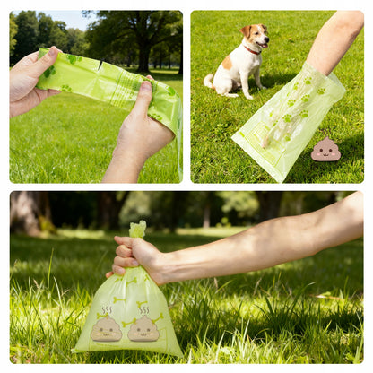Nobleza Woreczki na psie odchody biodegradowalne 540 szt. 32 x 23 cm – z dozownikiem