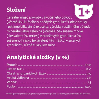 Whiskas 1+ sucha karma dla kota dorosłego z kurczakiem 3,8 kg – pełnoporcjowa
